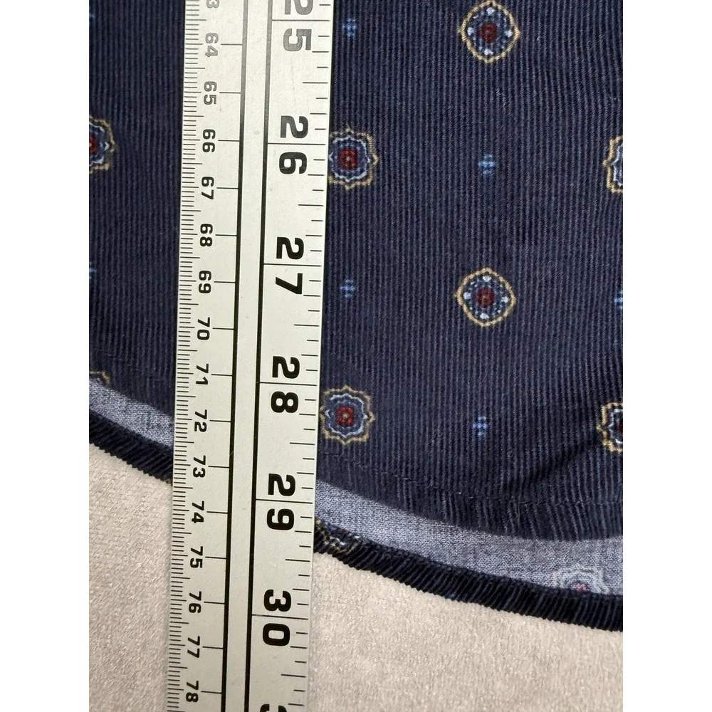 American Eagle Shirt Mens Large Medallion Print Corduroy Button Down Classic Fit